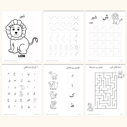 Wild Animals جنگلی جانور - Learning Pack